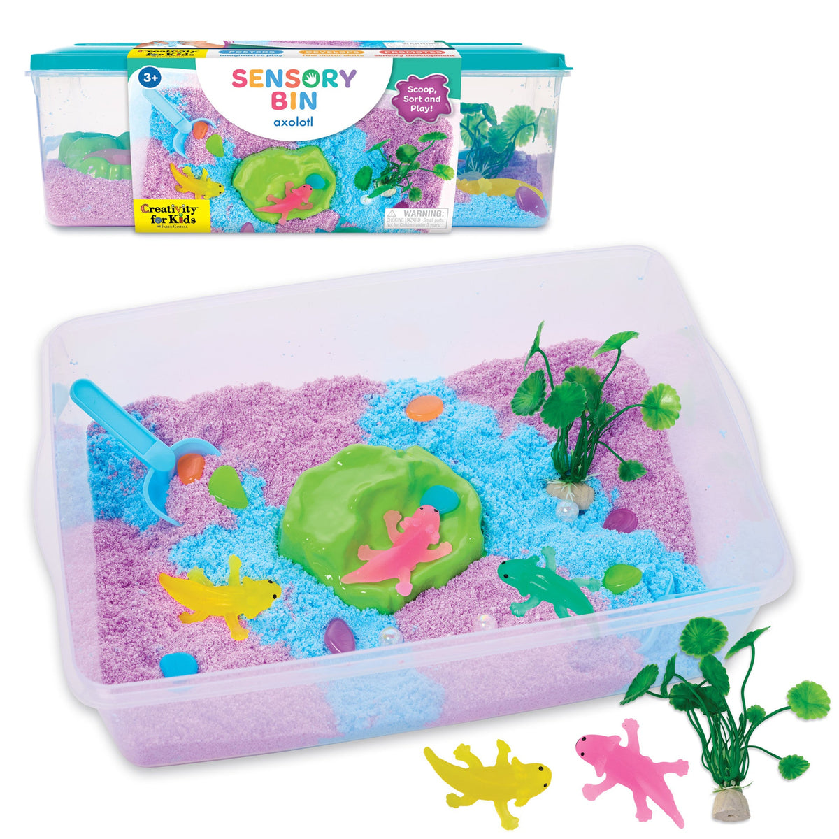 Sensory Bin Axolotl