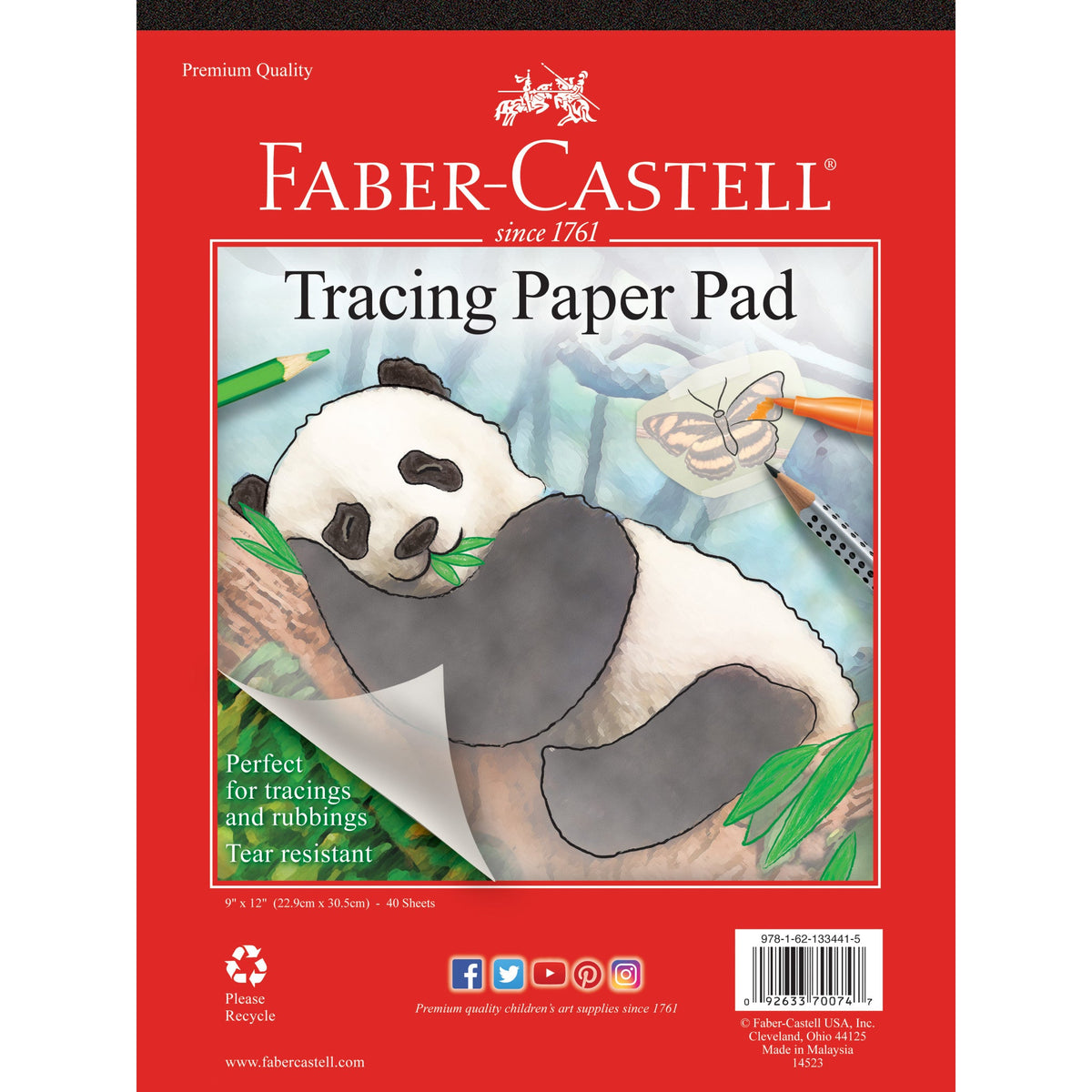 Tracing Paper Pad 9X12" 40 sheets
