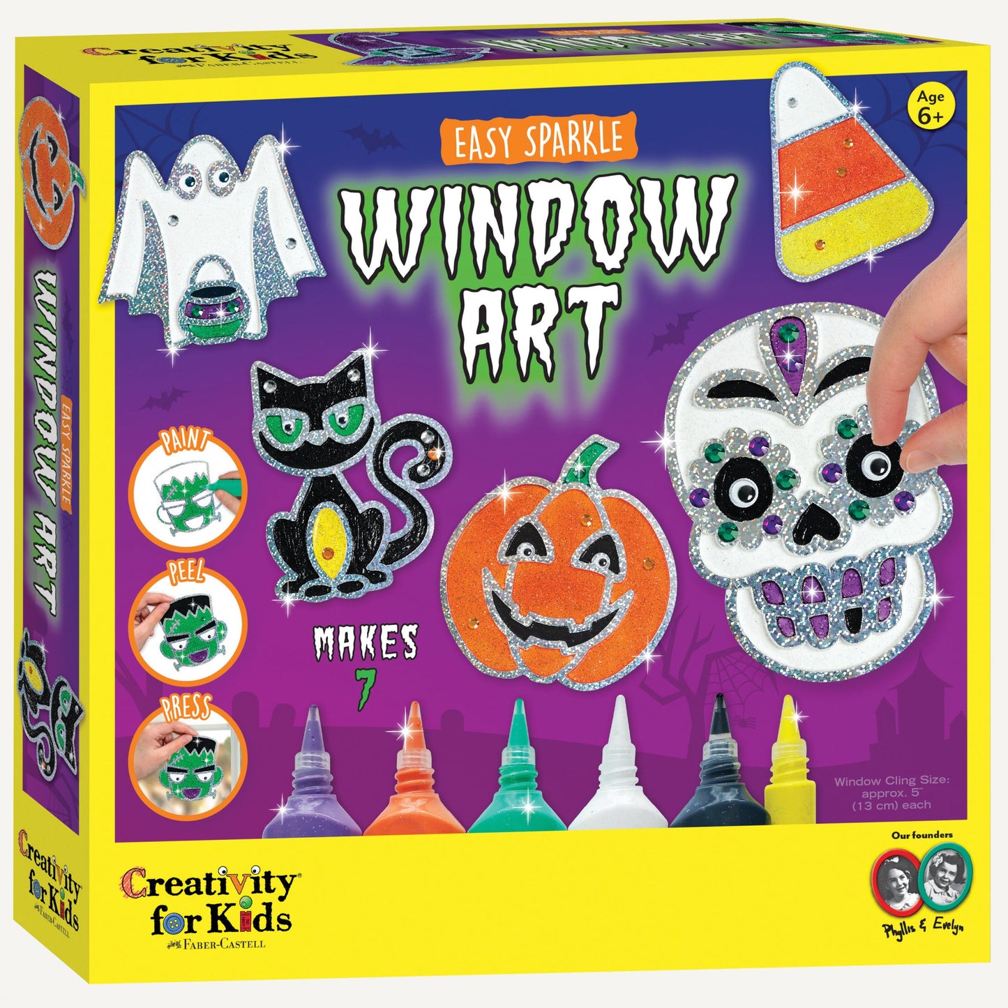 Halloween Easy Sparkle Window Art