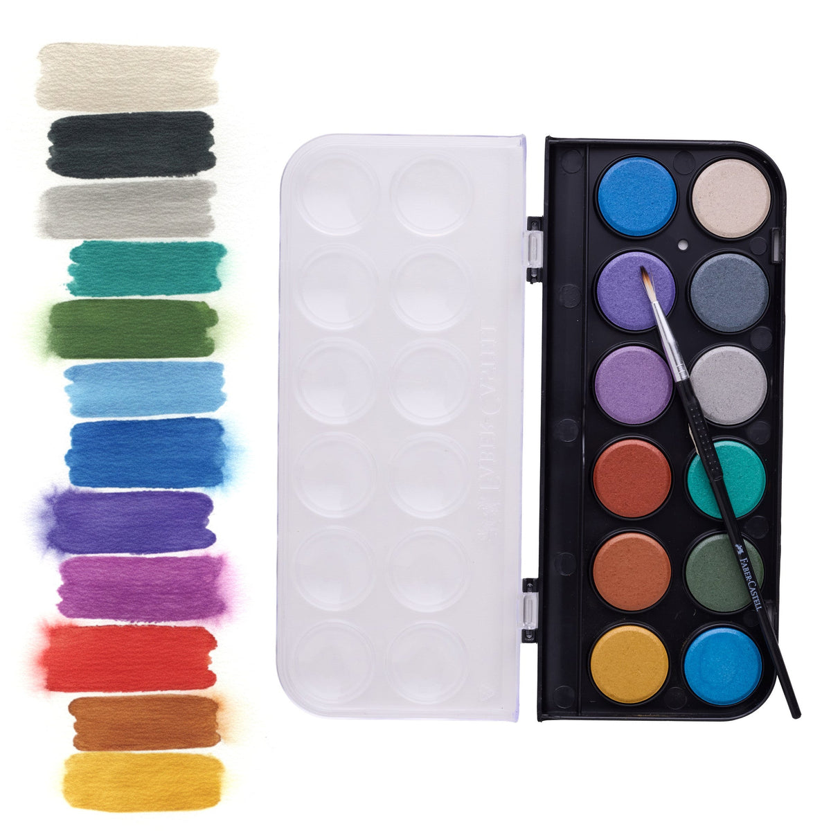 Black Edition Watercolor Palette Metallic