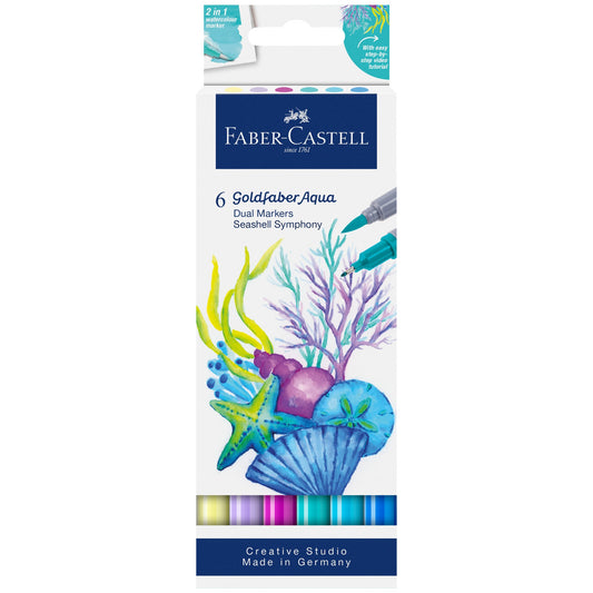 Aqua Dual Markers Seashell Symphony (6)
