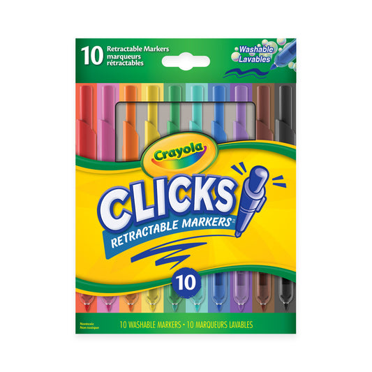 Clicks Retractable Markers (10)