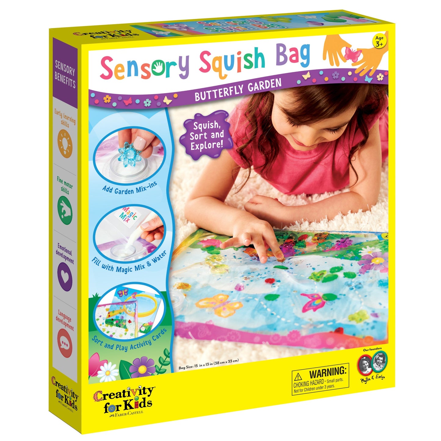 Sensory Squish Bag Butterfly Garden