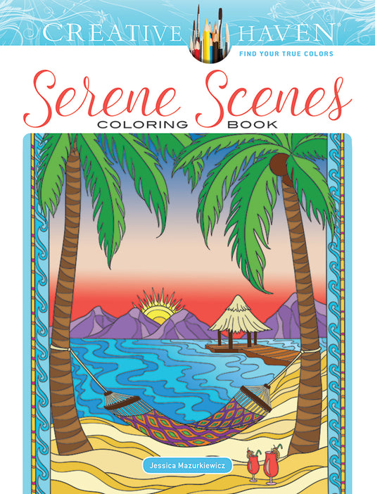 Serene Scenes Coloring Book