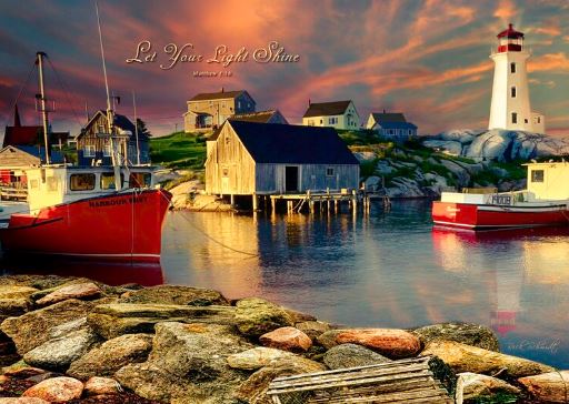 Lighthouse & Boats 1000pc