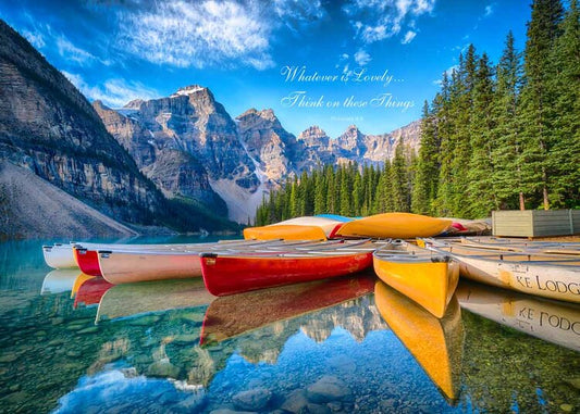 Canoe Reflection 1000pc