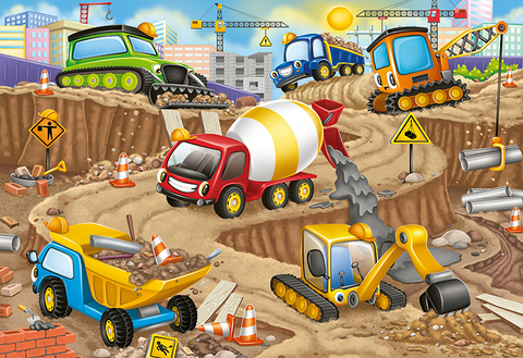 Construction Fun Floor 24pc