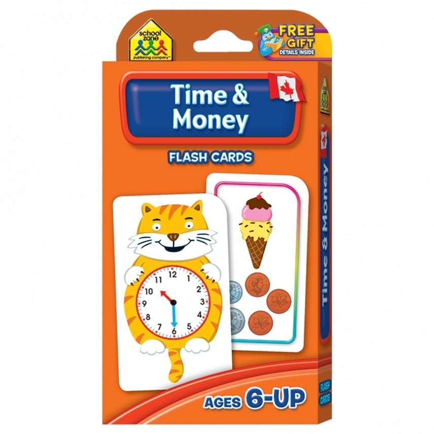 Canadian Time & Money Flash Cards