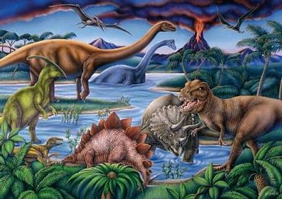 DINOSAUR PLAYGROUND 35PC