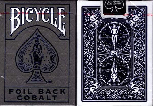 Foil Back Cobalt Playing Cards