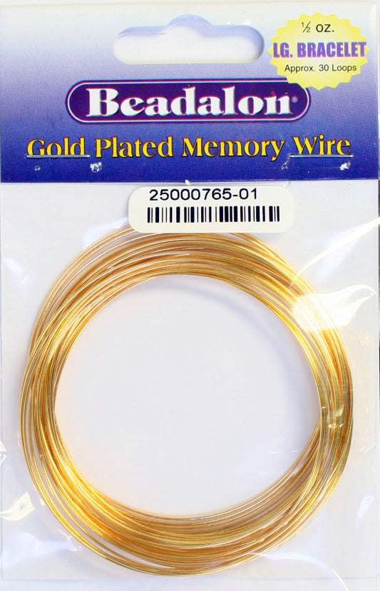 Memory Wire 14.1g .655mm Gold Bracelet