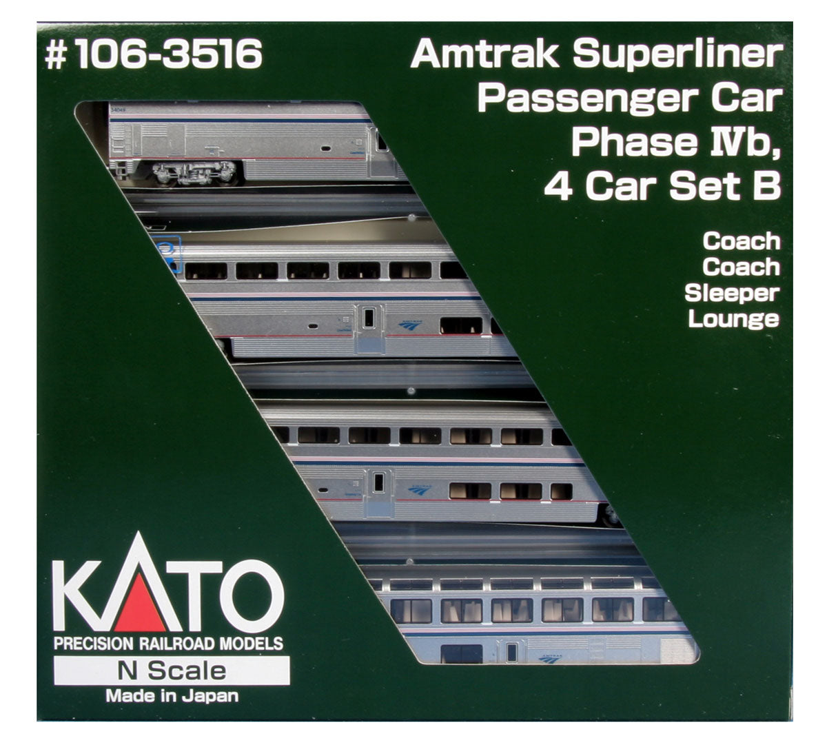 Amtrack Superliner 4 Car Set