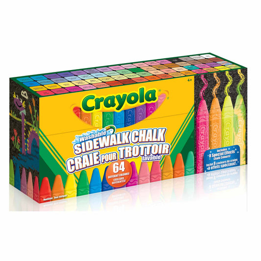 Washable Sidewalk Chalk (64 pc)