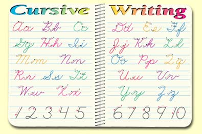 CURSIVE WRITING PLACEMAT