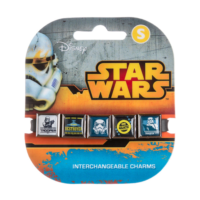 Star Wars Icon Sq. 5 Charm Bracelet #2 S