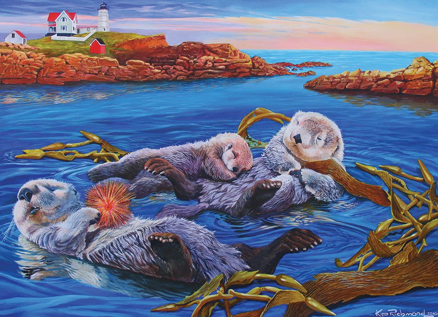 Sea Otter Family Family 350pc