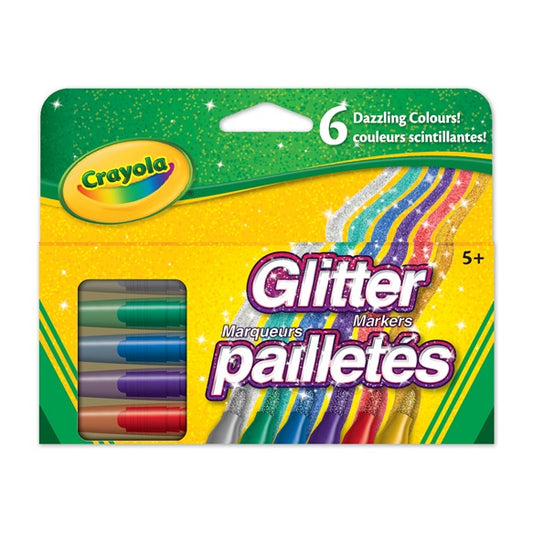 Glitter Markers 6pc