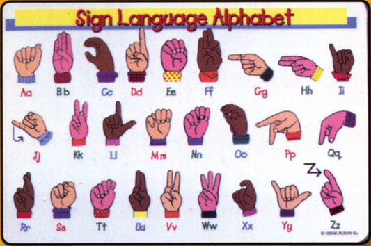 SIGN LANGUAGE PLACEMAT