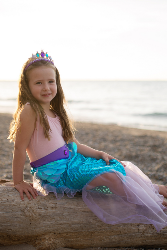 Mermaid Glimmer Skirt Set Size 5-6