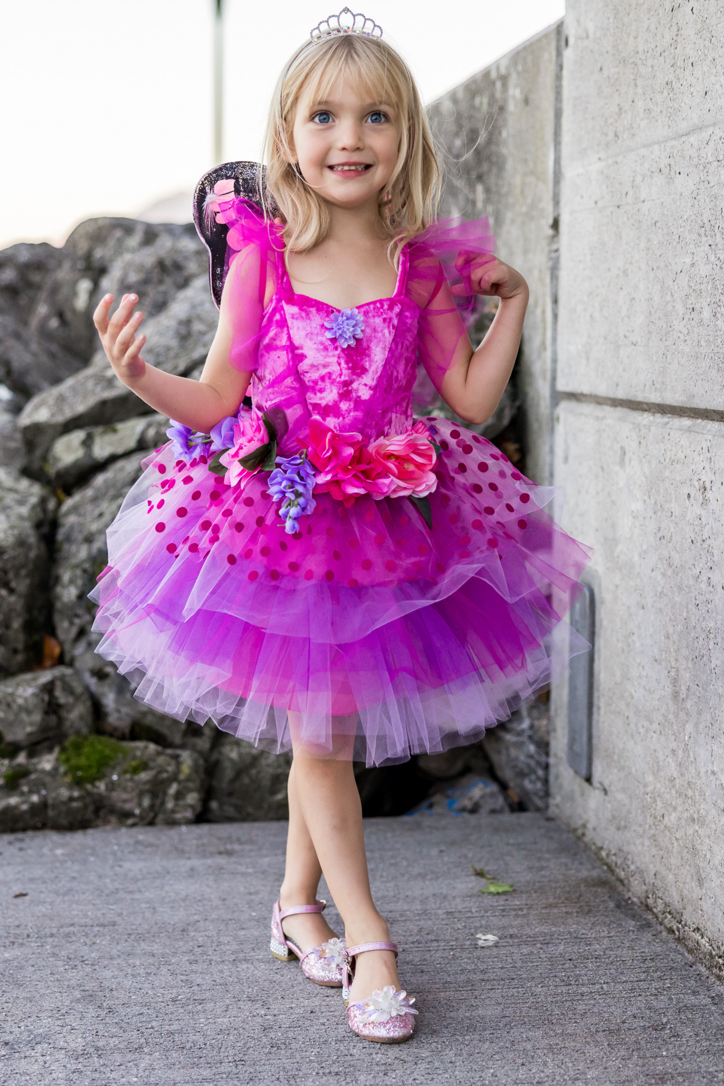 Fairy Blooms Deluxe Dress with Wings Size 5-6