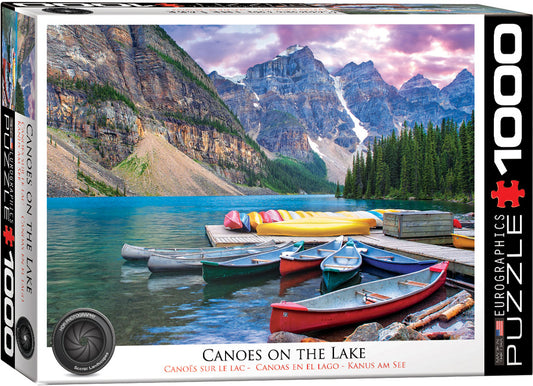 Canoes on the Lake HDR 1000pc