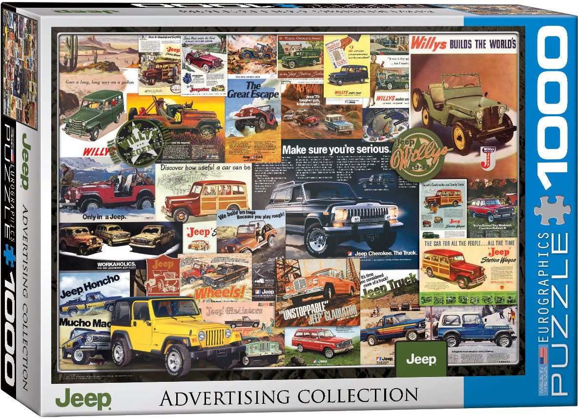 Jeep-Vintage Ads 1000pc