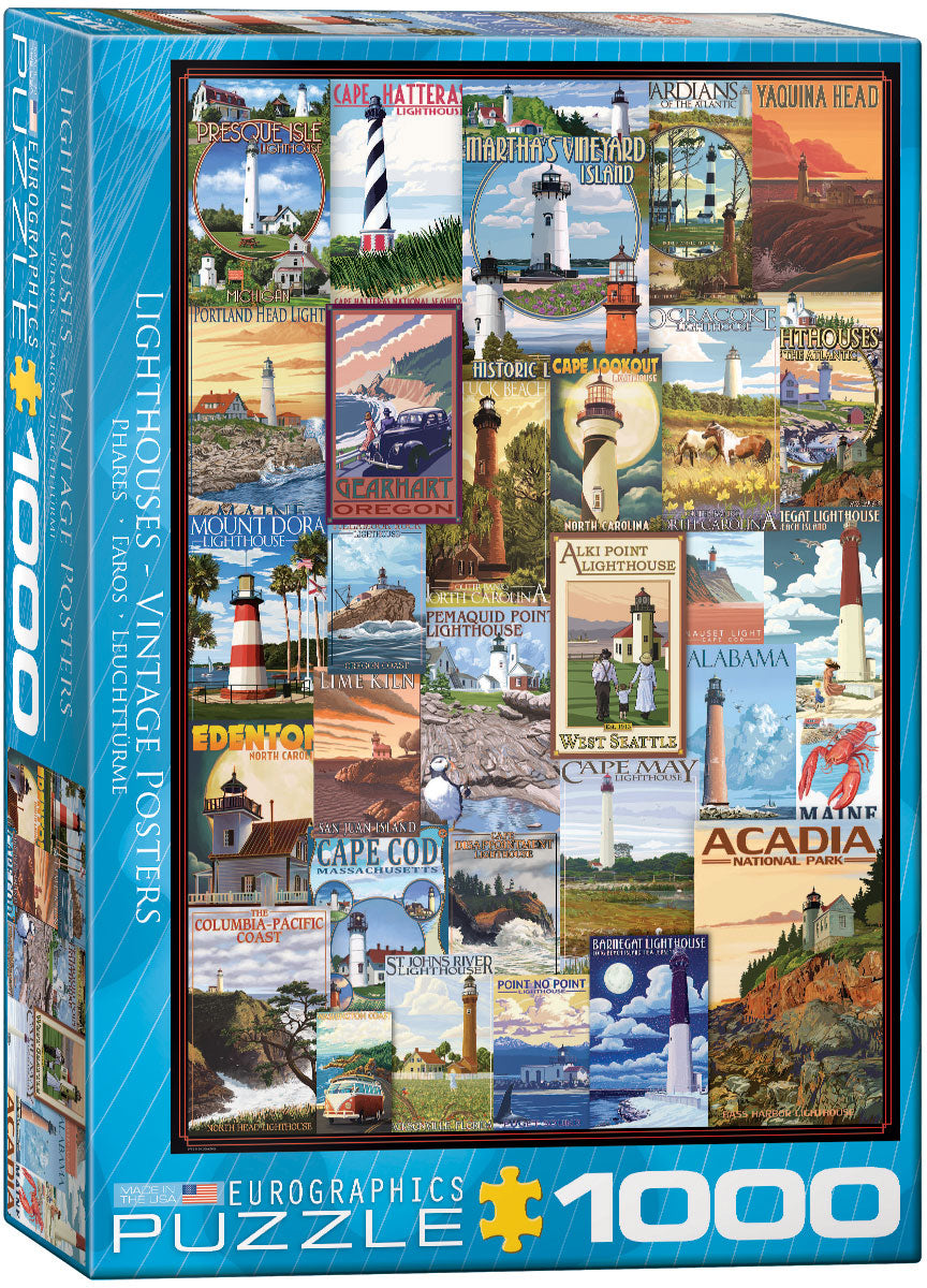 Lighthouses-Vintage Ads 1000pc