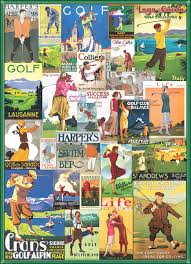 Golf Vintage Collage 1000pc