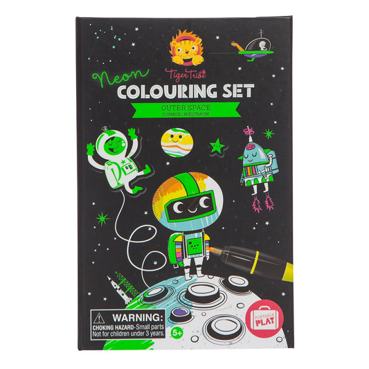 Neon Colouring Set Outer Space