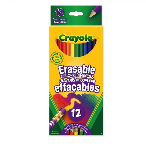 Erasable Coloured Pencils (12pc)