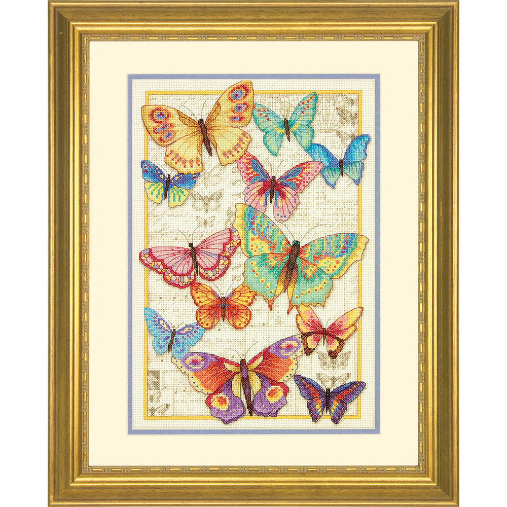 Butterfly Beauty 10X14" Cross Stitch Kit