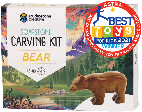 Soapstone Carving Kit Bear