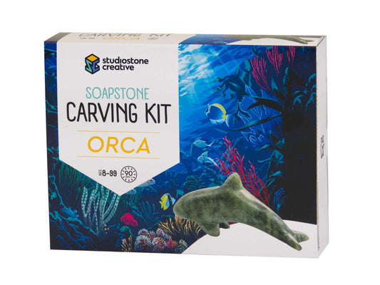 Soapstone Carving Kit Orca
