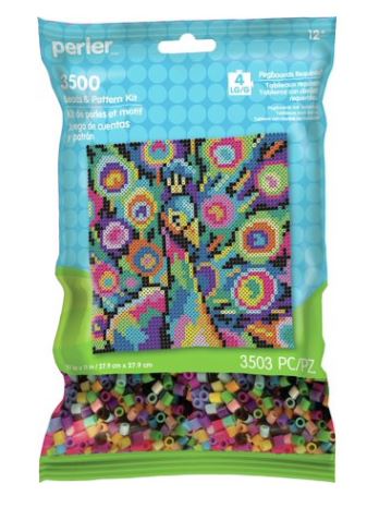 Rainbow Peacock Beads 3503pc