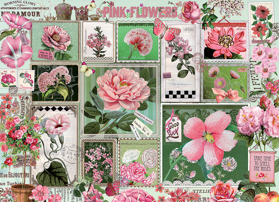 Pink Flowers 1000pc