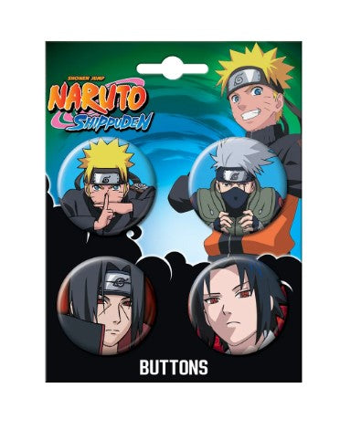 Naruto Pin Button Set