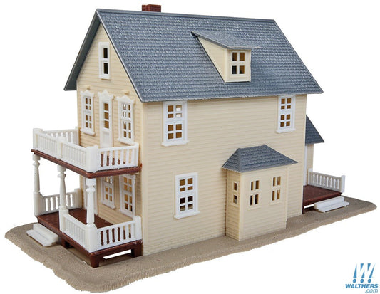 HO Two Story House Kit