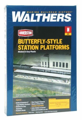 N Butterfly-Style Station Platforms Kit