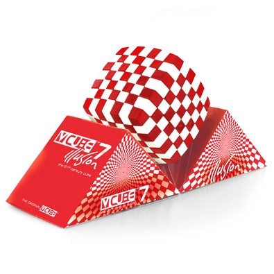 V-Cube 7 Illusion Red & White