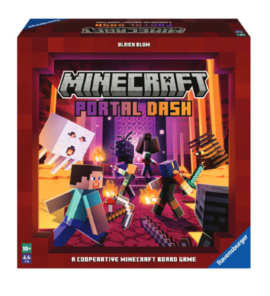 Minecraft Portal Dash Cooperative Board Game