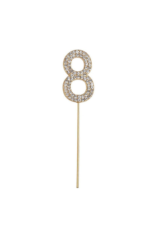8 Rhinestone Cake Decoration