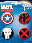 Marvel Four Pin Buttons