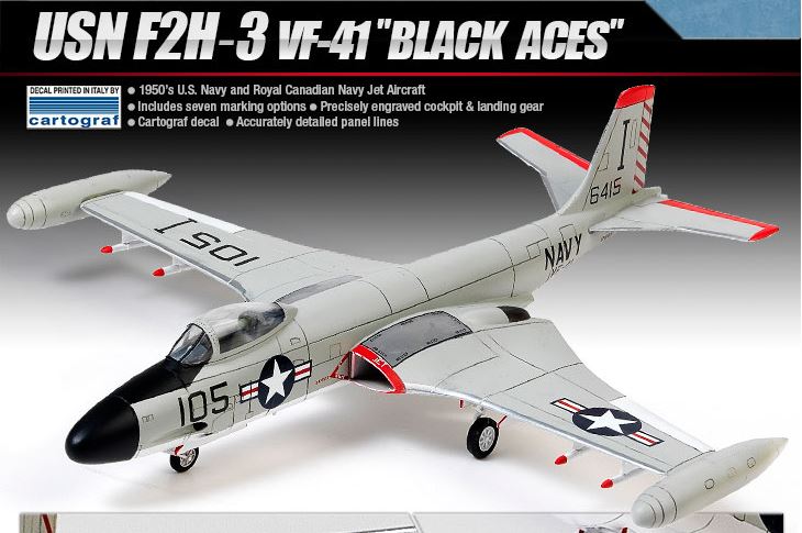 USN F2H-3 VF-41 "Black Aces" 1/72