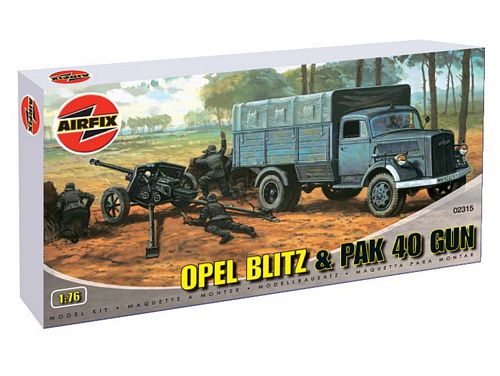 OPEL BLITZ & PAK 40 GUN 1/76