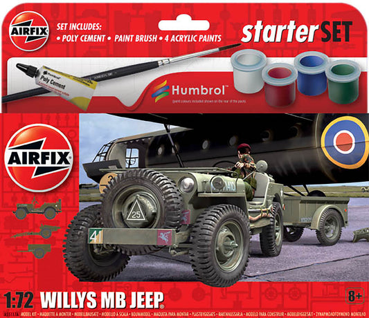 Willys MB  Jeep 1/72 Starter Kit