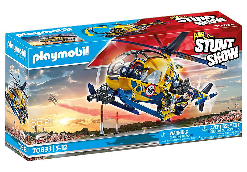 Air Stunt Show Helicopter with Film Crew