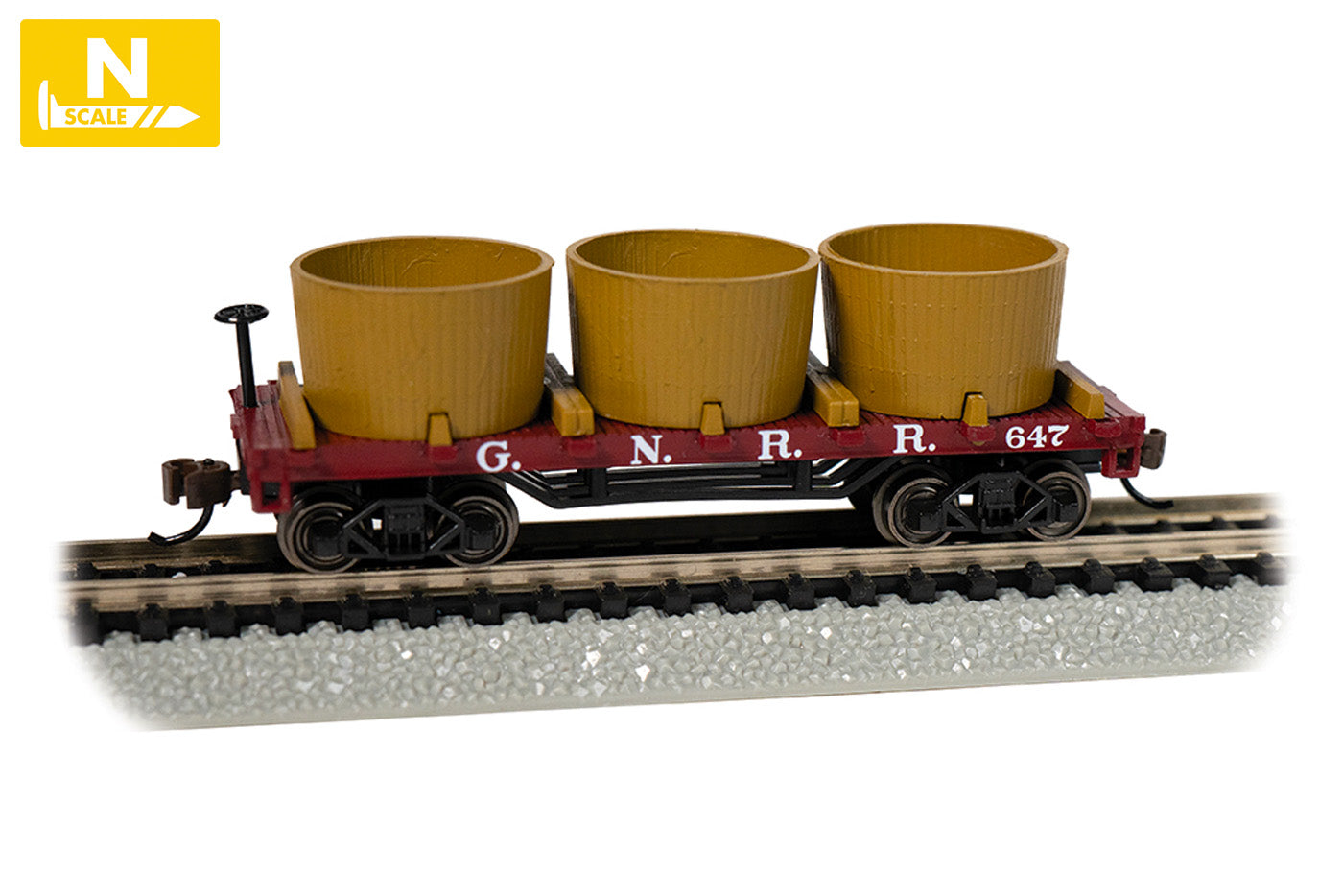 N Old Time Water Tank Car Great Northern