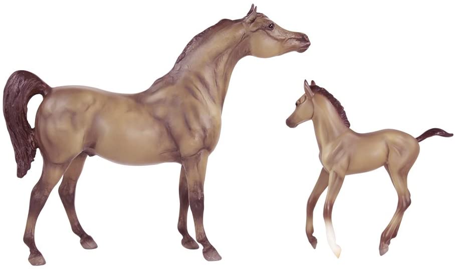 Grey Arabian & Foal 1/12