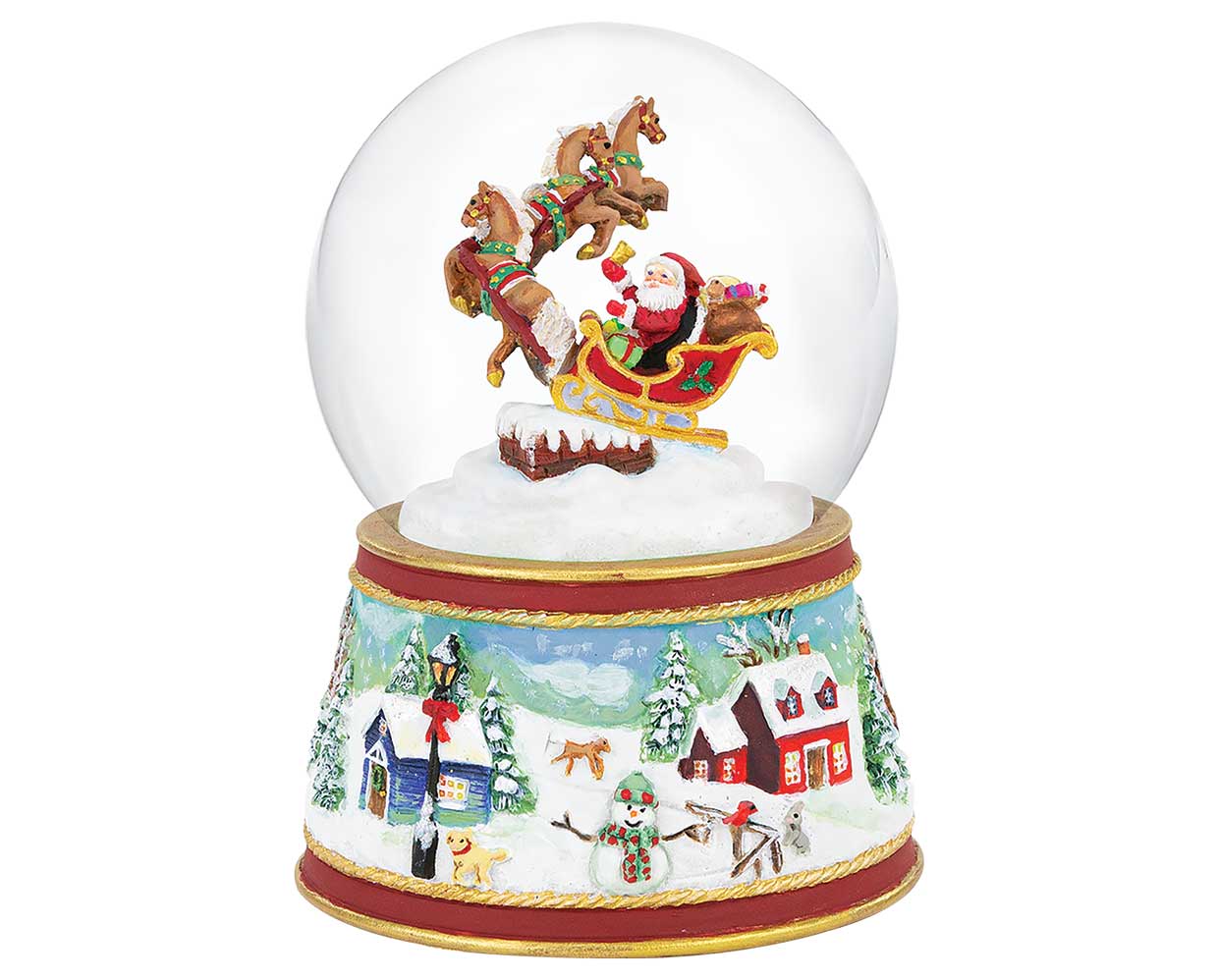 Musical Snow Globe Santa's Sleigh