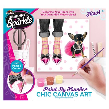 Shimmer 'n Sparkle Paint By Number Chic